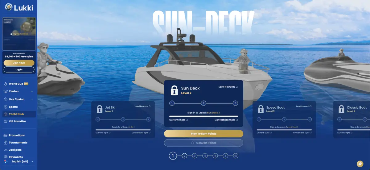 Lukki Yacht Club loyalty programme